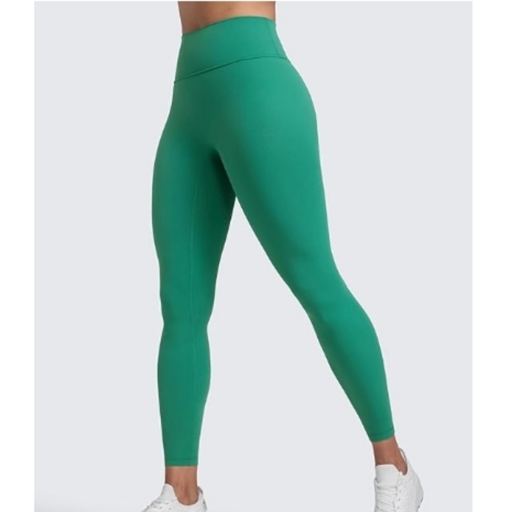High Waisted Womens Yoga Pants Secretsculpt Workout Leggings Green